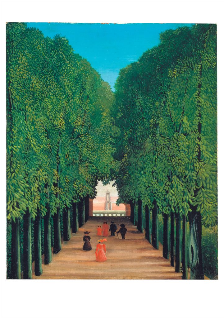Henri Rousseau: Avenue in Saint-Cloud Park Notecard
