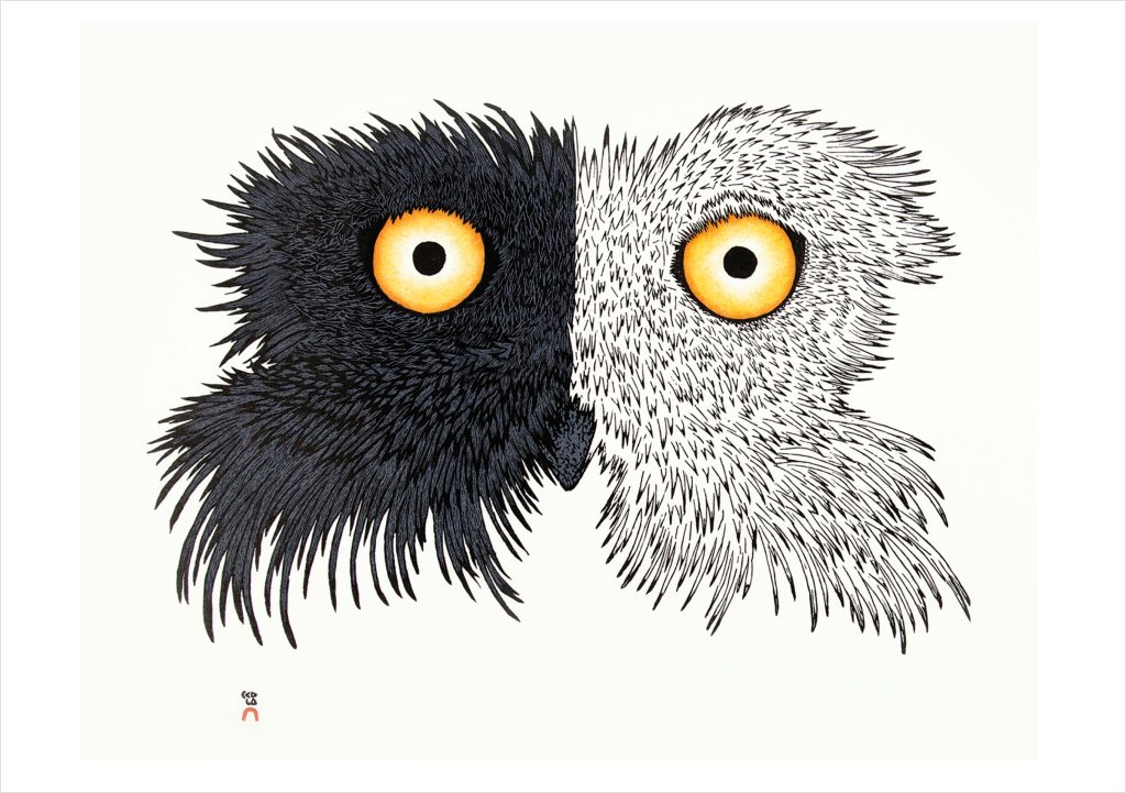 Padloo Samayualie: Night and Day Notecard
