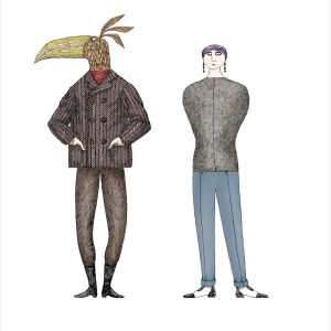 Edward Gorey: Mélange Funeste Notecard