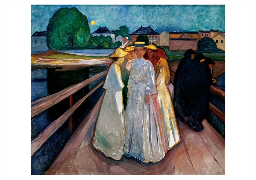 Edvard Munch: On the Bridge Notecard