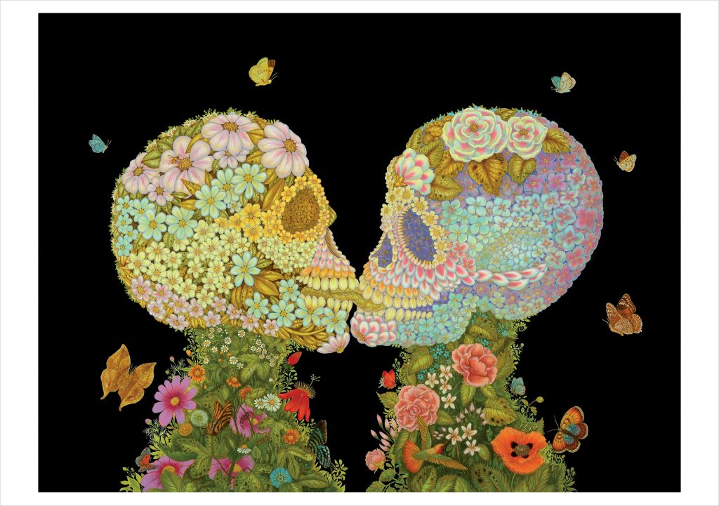Tino Rodriguez and Virgo Paraiso: The Eternal Kiss of Spring Notecard