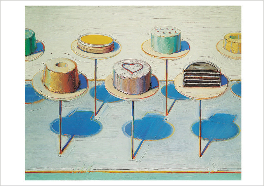 Wayne Thiebaud: Cake Window (Seven Cakes) Notecard