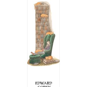 Edward Gorey: Bibliophile with Cats Bookmark