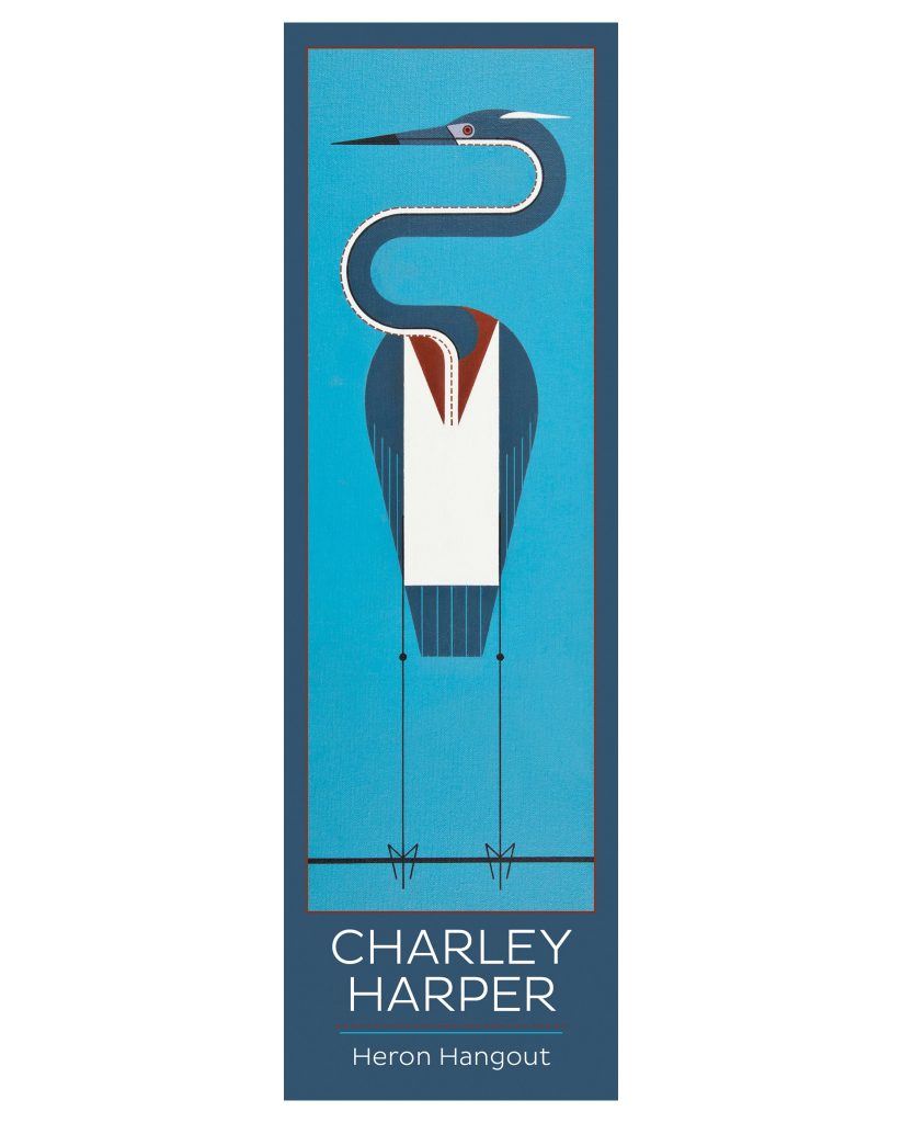 Charley Harper: Heron Hangout Bookmark