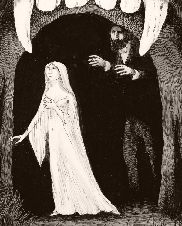 Edward Gorey: Dracula and Lucy Bookmark - Image 2