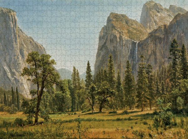 Albert Bierstadt: Bridal Veil Falls. Yosemite 1000-Piece Jigsaw Puzzle - Image 2