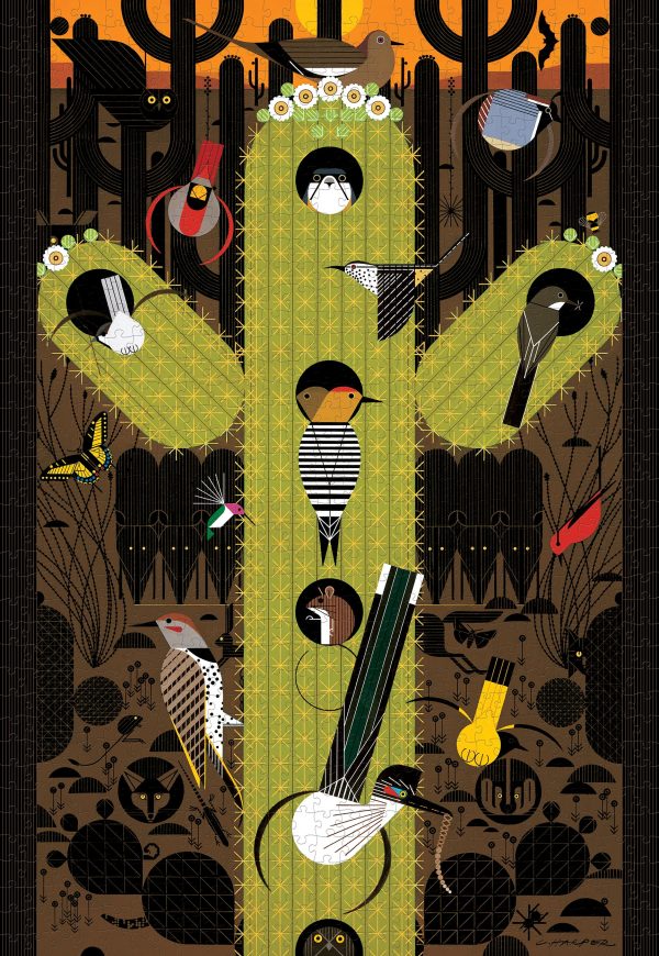 Charley Harper: The Desert 1000-Piece Jigsaw Puzzle - Image 2