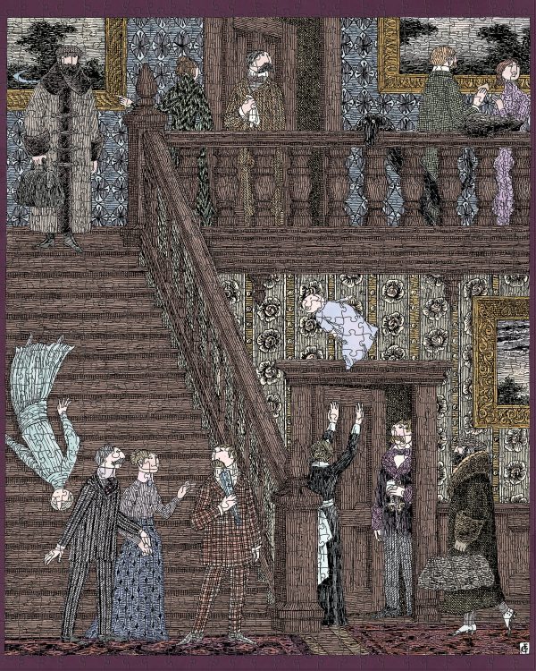 Edward Gorey: Baby Toss 1000-Piece Jigsaw Puzzle - Image 2
