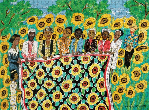 Faith Ringgold: Sunflower Quilting Bee at Arles 1000-Piece Jigsaw Puzzle - Image 2