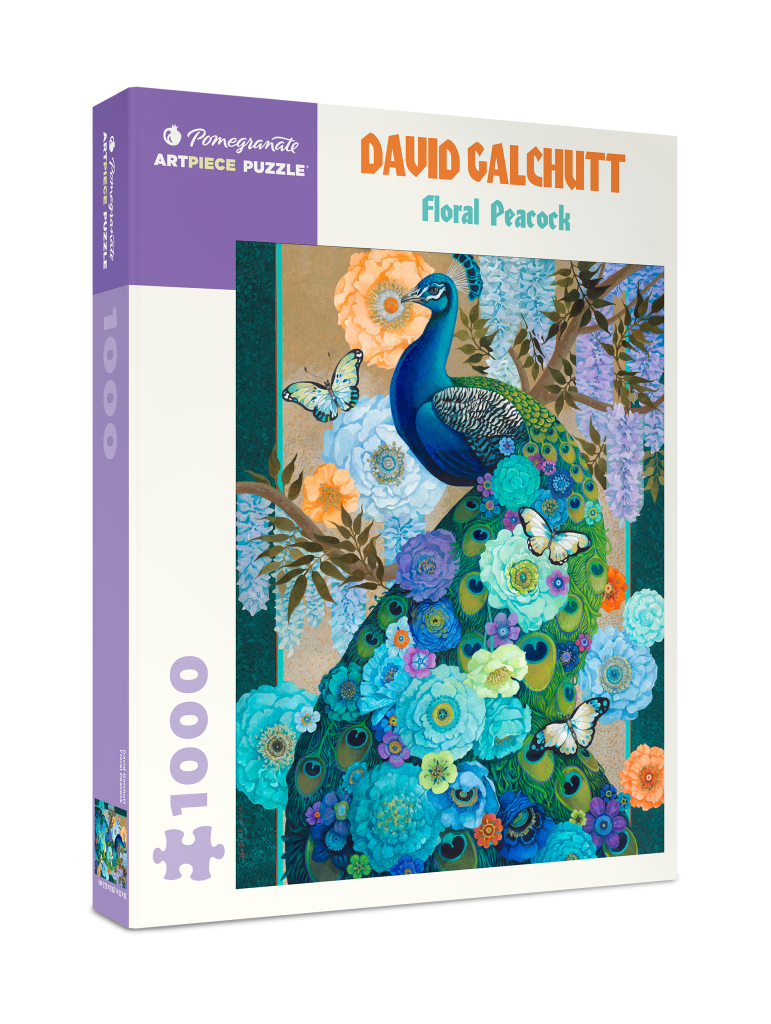 David Galchutt: Floral Peacock 1000-Piece Jigsaw Puzzle
