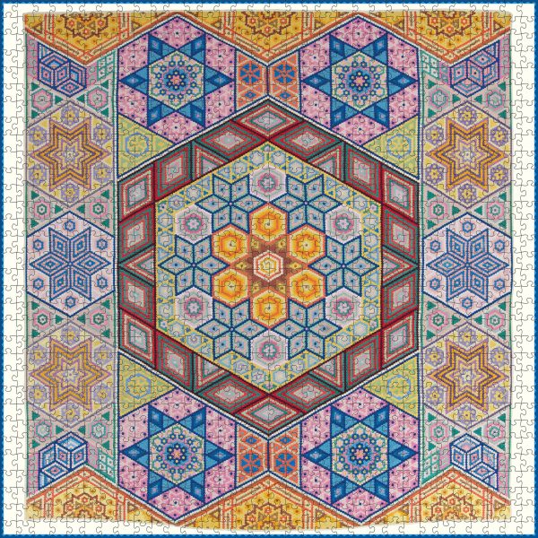 Mosaic Quilt 1000-Piece Jigsaw Puzzle - Image 2