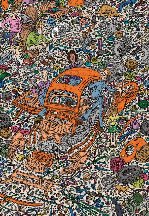 Peter Aschwanden: The Exploded Beetle 1000-Piece Jigsaw Puzzle - Image 2