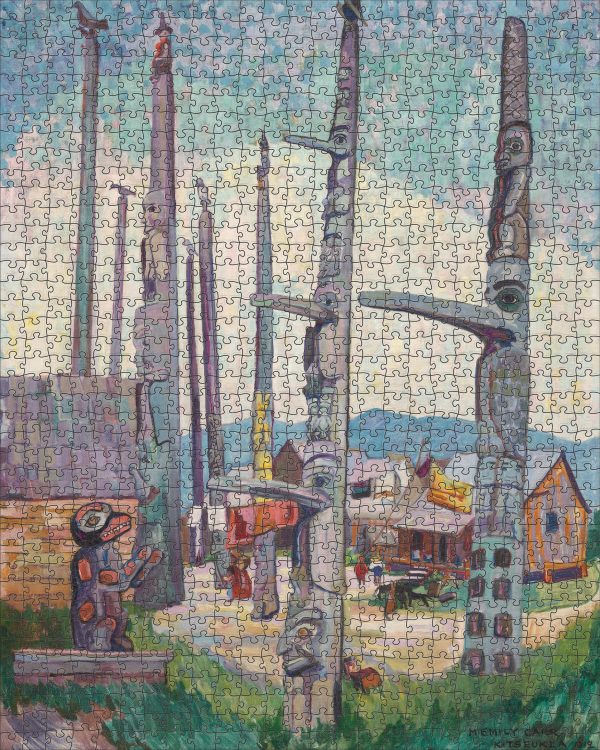 Emily Carr: Totem Poles 1000-Piece Jigsaw Puzzle - Image 2
