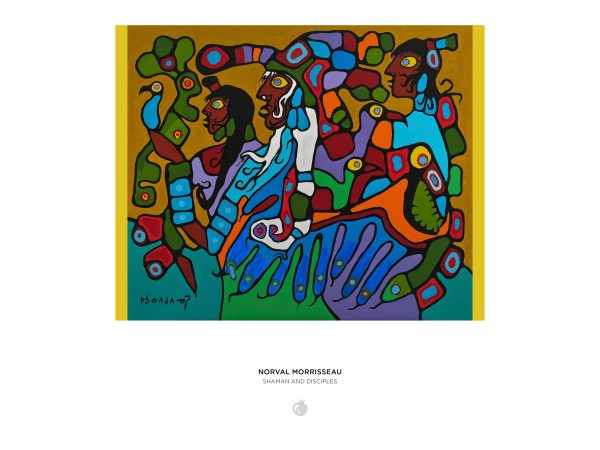 Norval Morrisseau: Shaman and Disciples 1000-Piece Jigsaw Puzzle - Image 3
