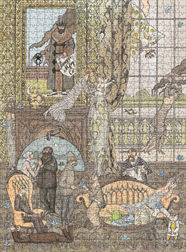 Edward Gorey: Frawgge Mfrg. Co. 1000-piece Jigsaw Puzzle - Image 2