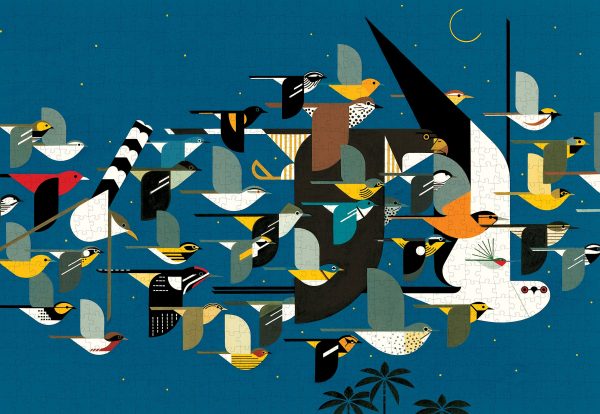 Charley Harper: Mystery of the Missing Migrants 1000-piece Jigsaw Puzzle - Image 2