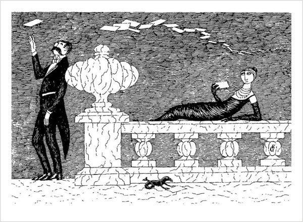 Edward Gorey: Mysterious Messages. Cryptic Cards. Coded Conundrums. Anonymous Notes Book of Postcards - Image 3