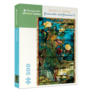 John La Farge: Peacocks and Peonies II 500-piece Jigsaw Puzzle