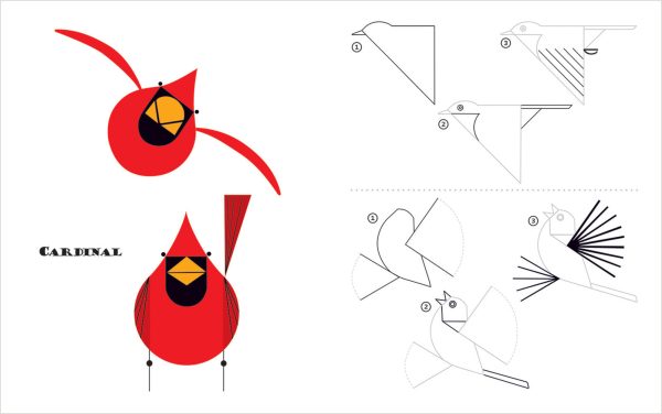 Charley Harper Sketchbook: How to Draw 28 Birds in Harper's Style - Image 2