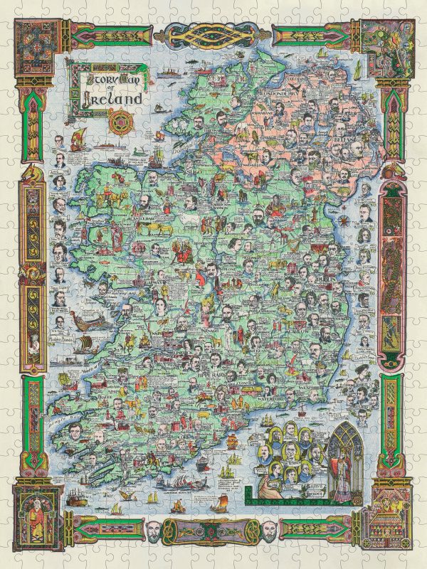 Story Map of Ireland 500-piece Jigsaw Puzzle - Image 2