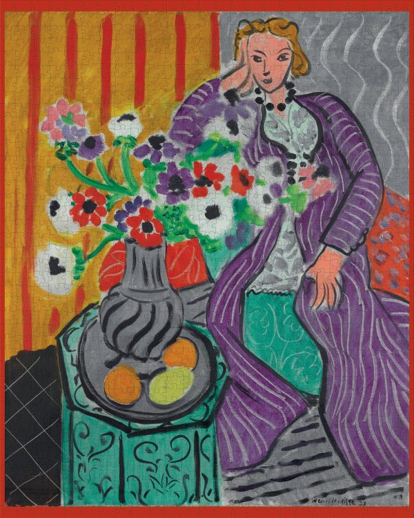 Henri Matisse: Purple Robe and Anemones 1000-piece Jigsaw Puzzle - Image 2