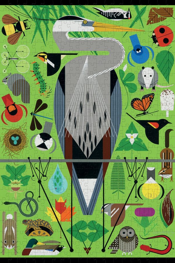 Charley Harper: Secret Sanctuary 500-piece Jigsaw Puzzle - Image 2