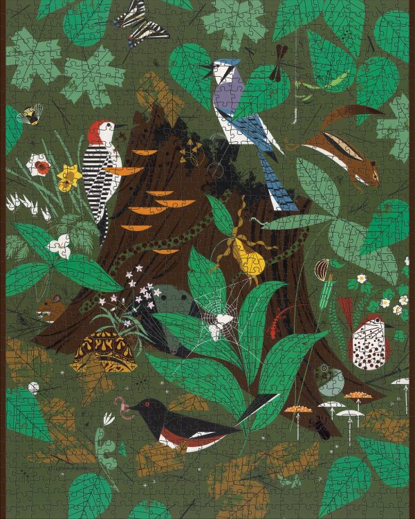 Charley Harper: Woodland Wonders 1000-piece Jigsaw Puzzle - Image 2