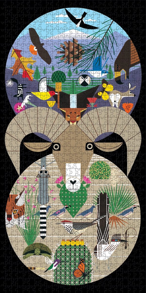 Charley Harper: The California Desert Mountains 1000-Piece Jigsaw Puzzle - Image 2