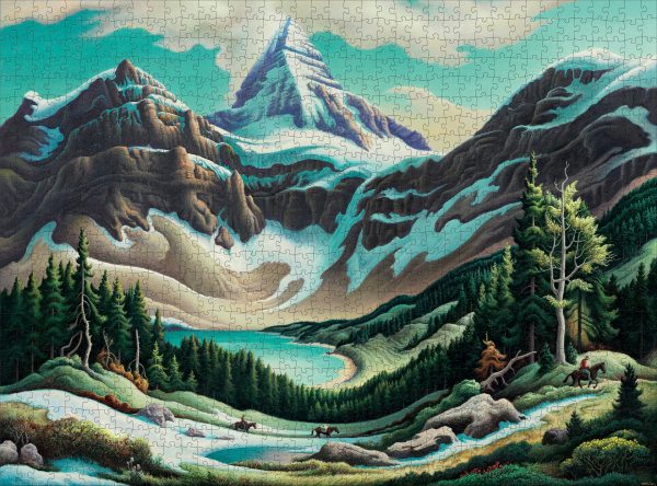 Thomas Hart Benton: Trail Riders 1000-Piece Jigsaw Puzzle - Image 2