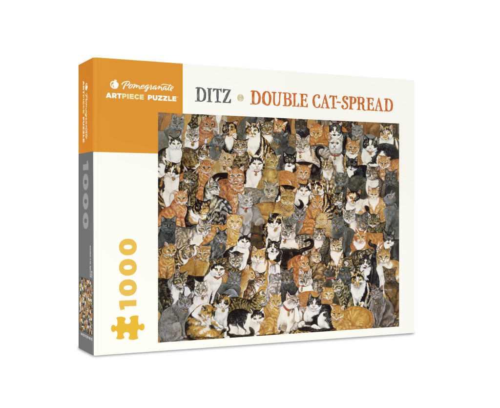 Ditz: Double Cat-Spread 1000-Piece Jigsaw Puzzle