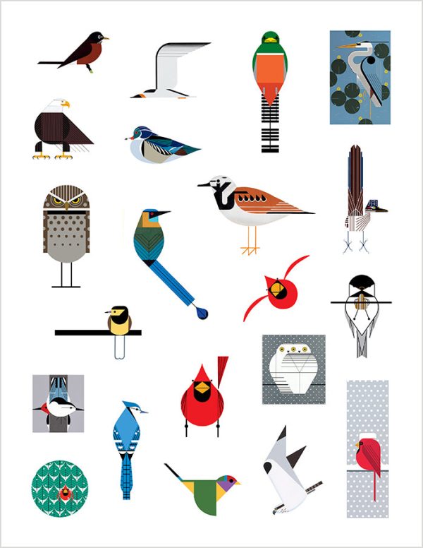 Charley Harper's Birds Sticker Book - Image 4