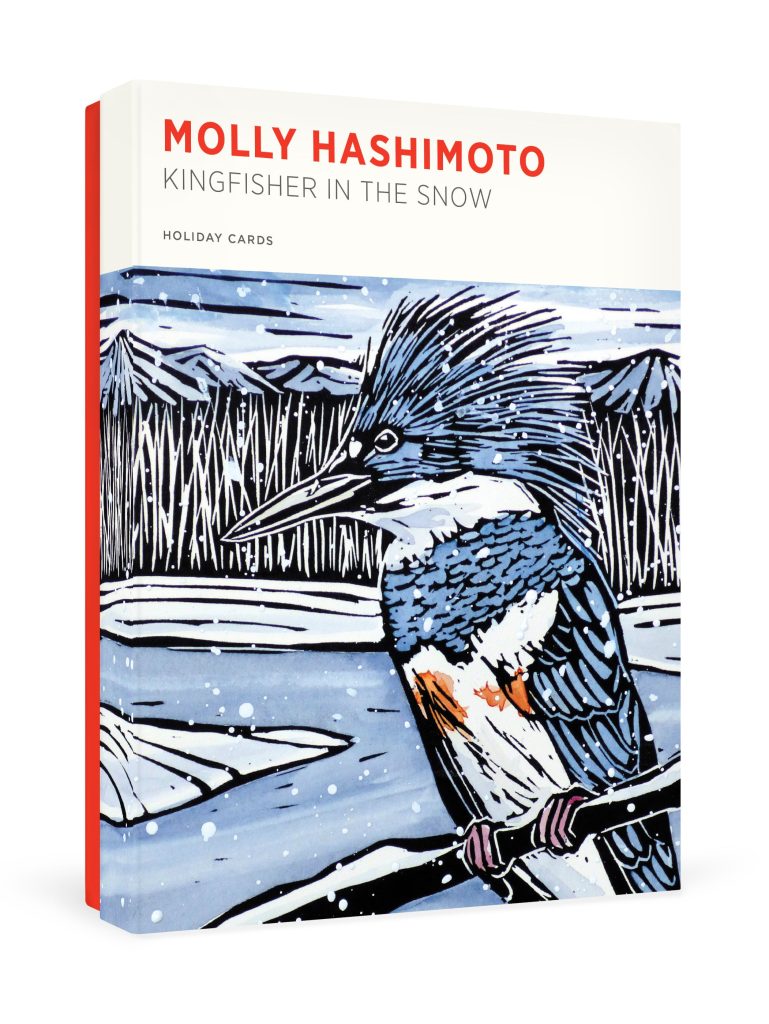 Molly Hashimoto: Kingfisher in the Snow Holiday Cards