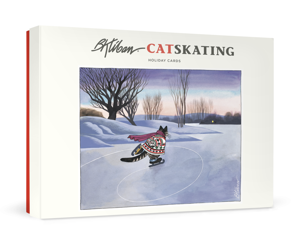 B. Kliban: CatSkating Holiday Cards