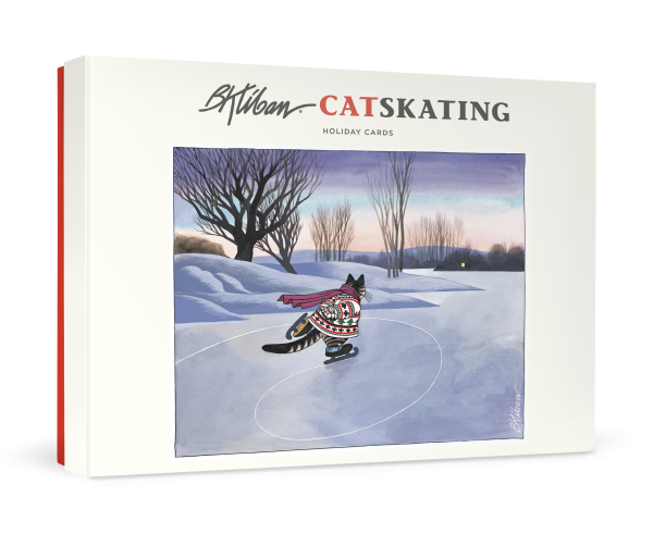 B. Kliban: CatSkating Holiday Cards