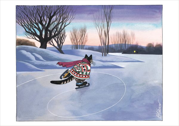 B. Kliban: CatSkating Holiday Cards - Image 2