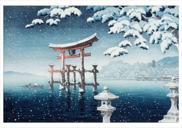 Tsuchiya Kōitsu: Miyajima in the Snow Holiday Cards - Image 2