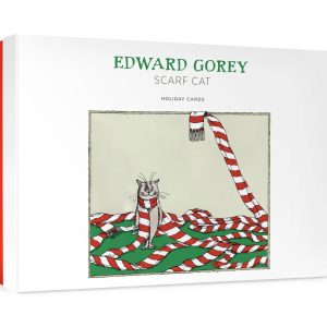 Edward Gorey: Scarf Cat Holiday Cards