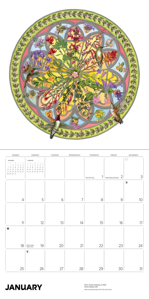 Erin E. Hunter: Pollinators 2026 Wall Calendar - Image 3