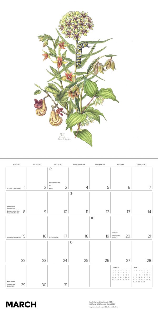 Erin E. Hunter: Pollinators 2026 Wall Calendar - Image 5