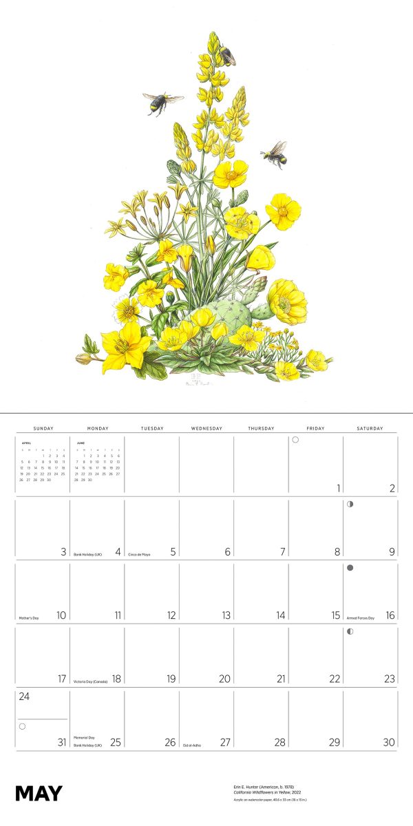 Erin E. Hunter: Pollinators 2026 Wall Calendar - Image 7