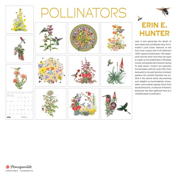 Erin E. Hunter: Pollinators 2026 Wall Calendar - Image 8