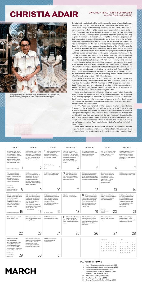 A Journey into 365 Days of Black History 2026 Wall Calendar - Image 6