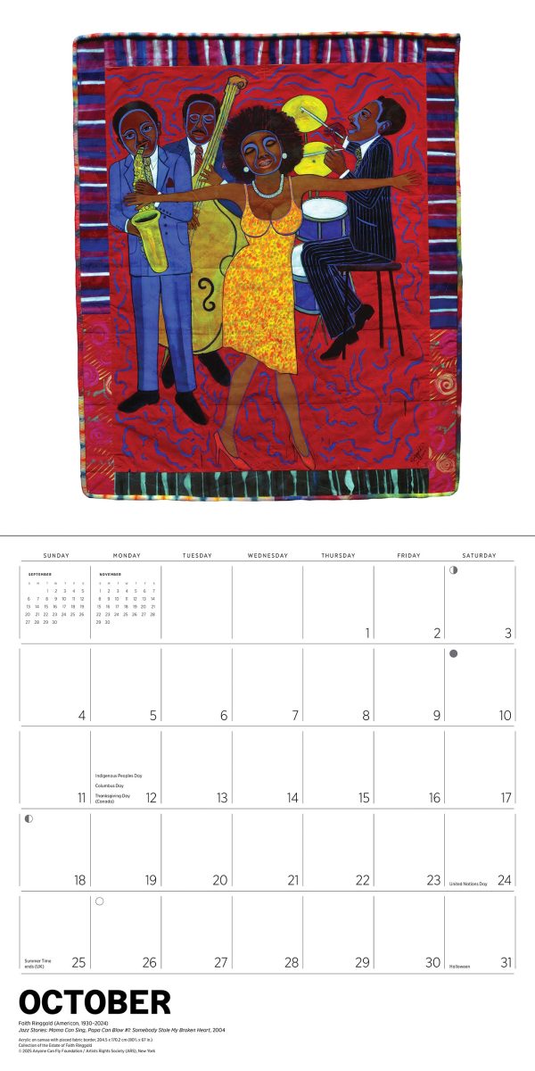 Faith Ringgold 2026 Wall Calendar - Image 5