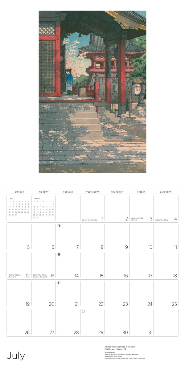 Kawase Hasui 2026 Wall Calendar - Image 4