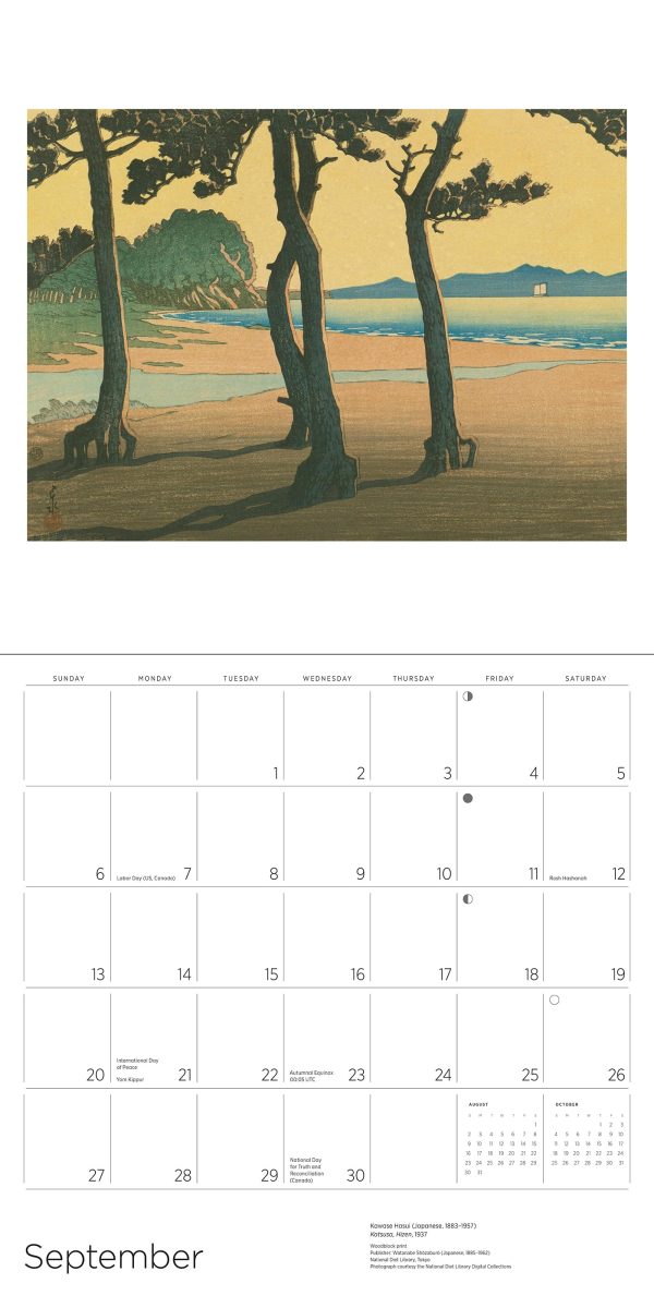 Kawase Hasui 2026 Wall Calendar - Image 5