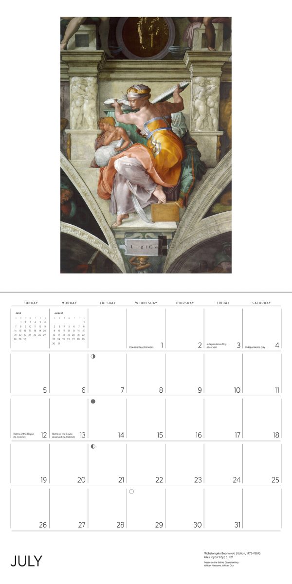 Michelangelo 2026 Wall Calendar - Image 5