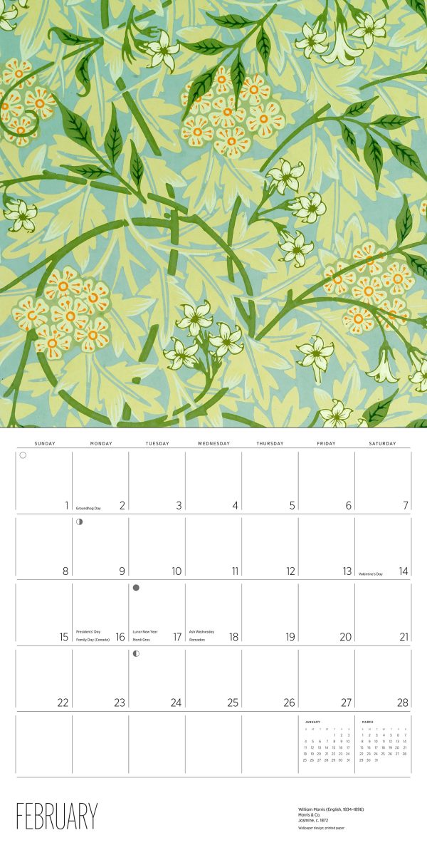 William Morris: Arts & Crafts Designs 2026 Wall Calendar - Image 3