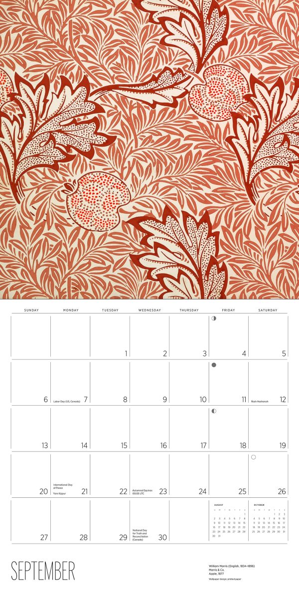 William Morris: Arts & Crafts Designs 2026 Wall Calendar - Image 5
