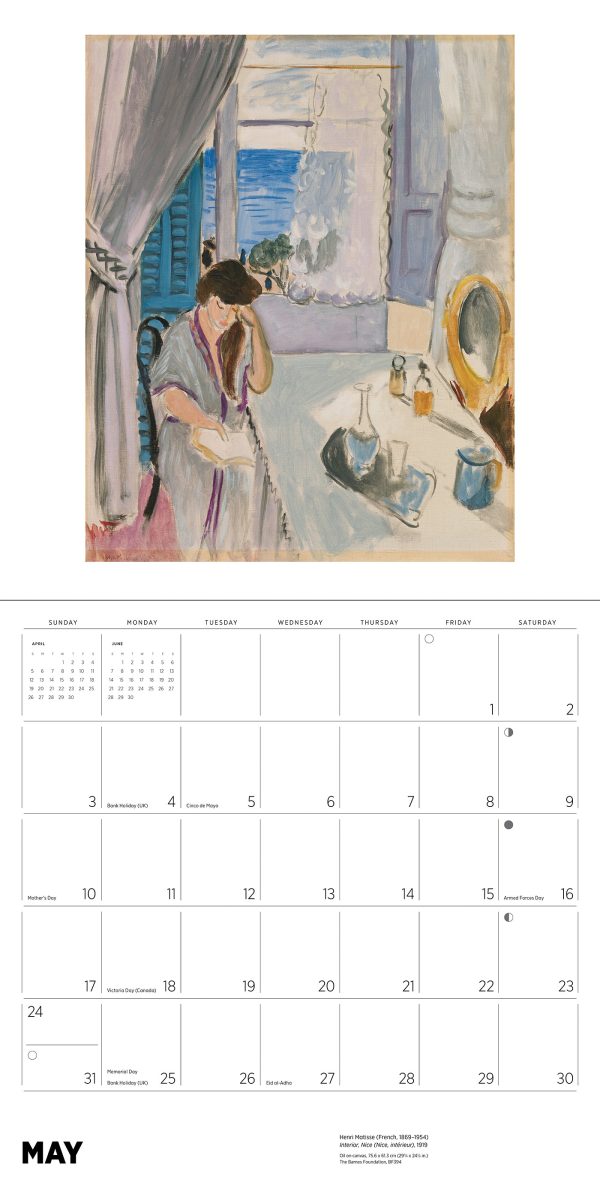 Henri Matisse 2026 Wall Calendar - Image 6