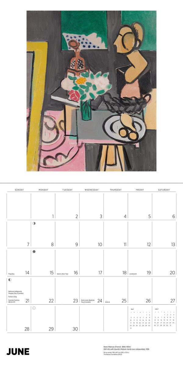 Henri Matisse 2026 Wall Calendar - Image 7